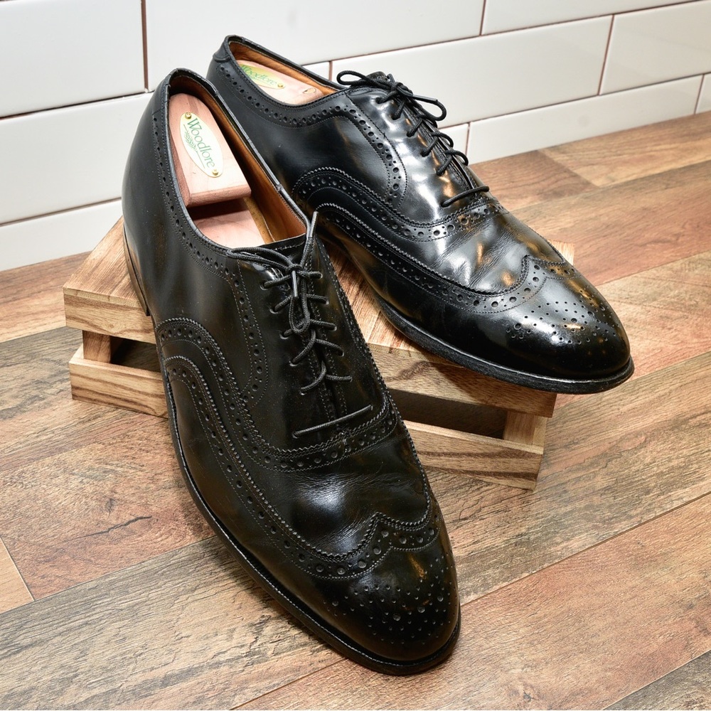 Vintage Johnston & Murphy Crown Aristocraft Shell Dress Shoes Size 12 - Picture 3 of 9